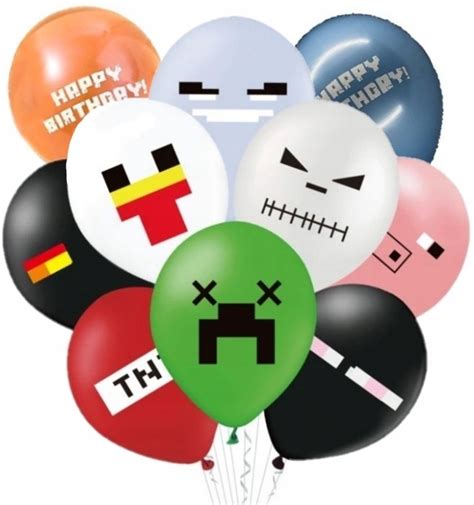 ZESTAW BALONÓW BALON MINECRAFT URODZINY 10 SZT 13420516438 Allegro pl