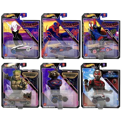 Hot Wheels Marvel Character Cars 6 Pack Walmart