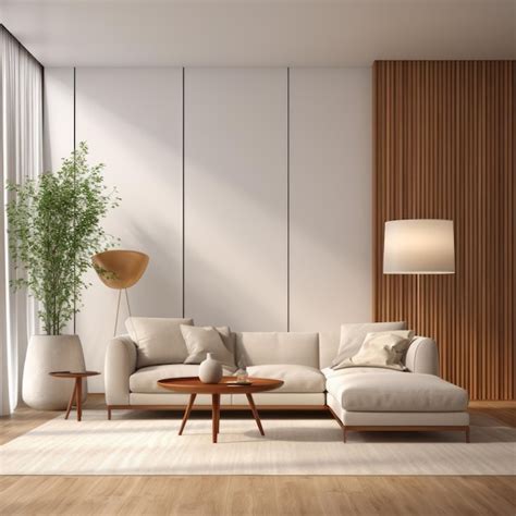 Premium Photo Bright And Airy Living Room With Natural Textures