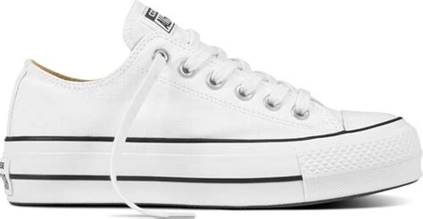 Converse бели кецове на платформа Chuck Taylor All Star Lift Ox White ...