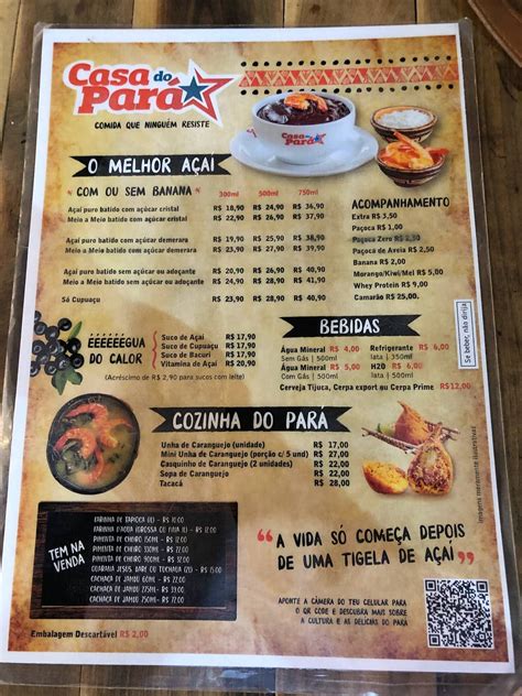 Menu Em Casa Do Par Porto De Galinhas Restaurante Ipojuca