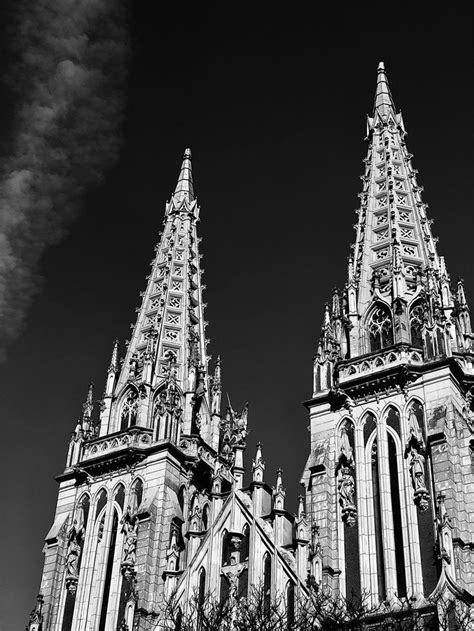 Gothic Towers in Black and White