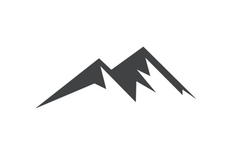 Minimalistic Mountain Adventure Logo Design Template With Lines Vector