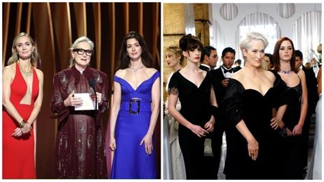 The Devil Wears Prada cast reunites at SAG Awards: Watch Anne, Emily ...