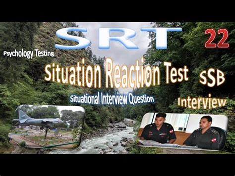 Srt Situation Reaction Test Psychology Testing Questions Ssb Army