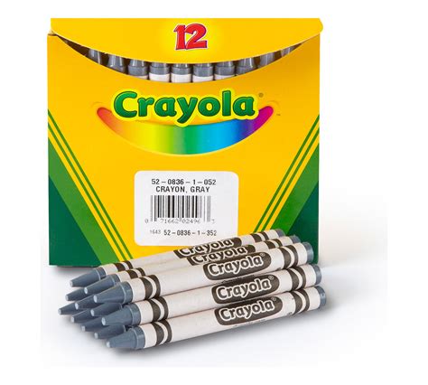 Gray Bulk Crayons 12 Count Crayola