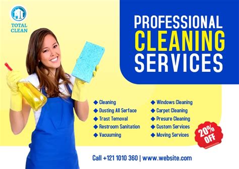 Cleaning Service Ad Template Postermywall