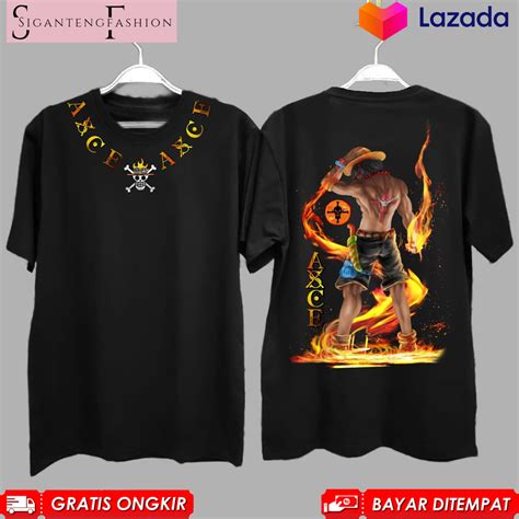 Kaos One Piece Luffy Monkey D Luffy Zoro Samurai Baju Anime Tshirt Pria