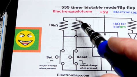 Electronics Bistable Mode Flip Flop 555 Timer Circuit Explained And