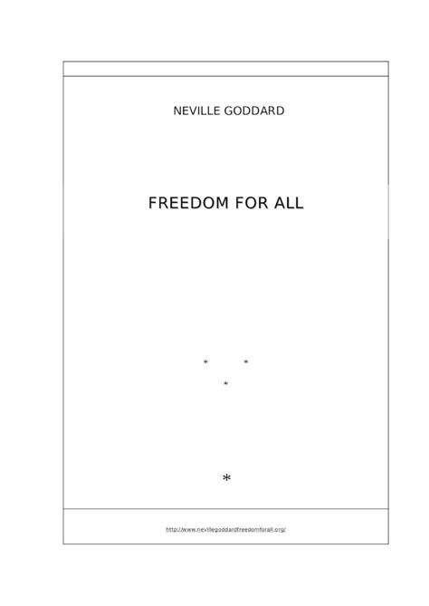 Doc Neville Goddard Freedom For All Dokumentips