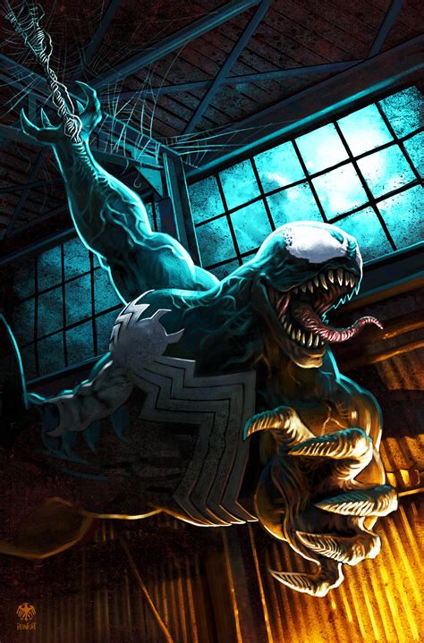 Venom Creature Artwork Cyan Comics Marvel Comics 1200x1822