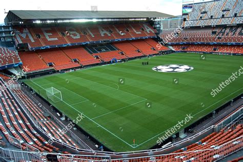 Mestalla Stadium Empty Grades Before Match Editorial Stock Photo ...