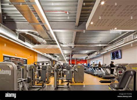 Gym interior. Abbey Leisure Centre Barking, Barking, United Kingdom ...