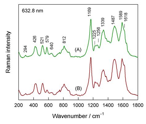 Raman Spectrum Of A Ti TiOx PANI Sample And B Ti TiO2 PANI Sample