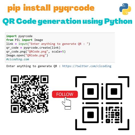 Python Coding On Twitter Qr Code Generation Using Python Https