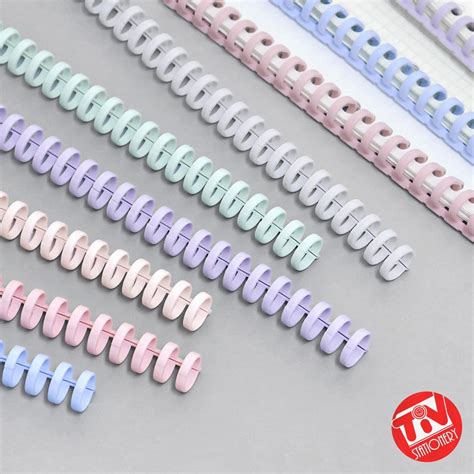 Diy Plastic Ring Binding Strip Tulang Jilid Loose Leaf Kertas File