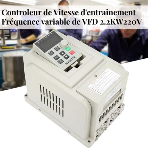 Variateur de fréquence VFD à entraînement monophasé 220VAC pour moteur