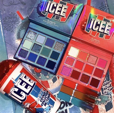 Icee X Glamlite Blue Raspberry Cherry Palettes Blue Raspberry