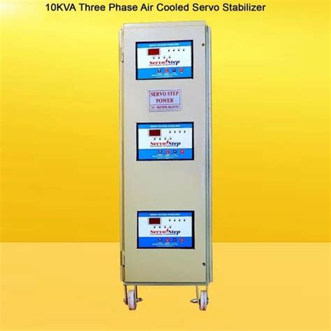 10kva Three Phase Air Cooled Servo Stabilizer For Commercial At Rs