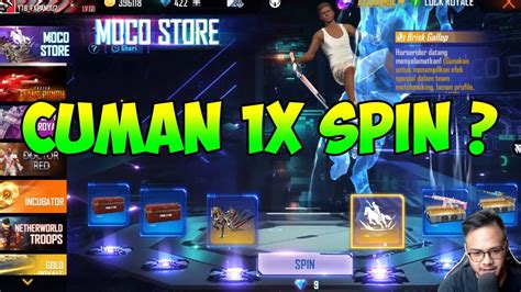 Cuman X Spin Dapat Skin Kuda Brisk Gallop Moco Store Garena Free Fire