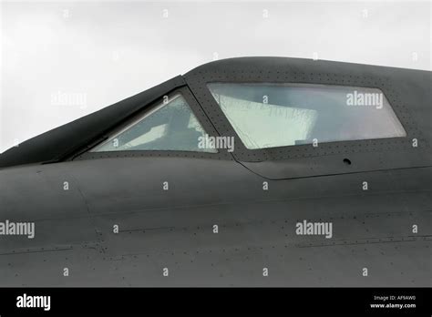 Cockpit exterior of a Lockheed A 12 Blackbird on the flight deck of the ...