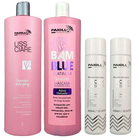 Kit Progressiva Bamblue Platinum Shampoo Antirres Duo Bambu