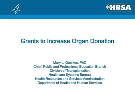 Ppt Grants To Increase Organ Donation Powerpoint Presentation Free