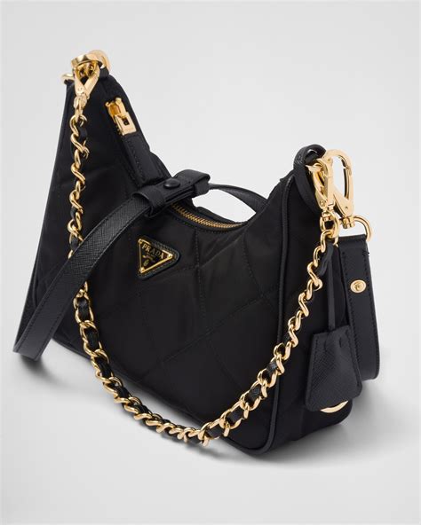 Black Re Nylon Mini Bag PRADA