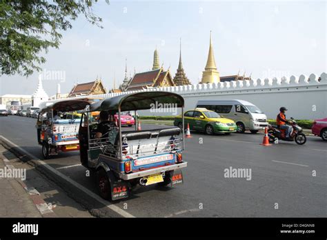 Tuk Tuk On Street In Bangkok Thailand Stock Photo Alamy