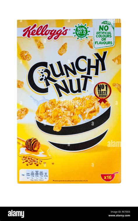 Kelloggs Crunchy Nut Breakfast Cereal Cut Out Stock Images Pictures