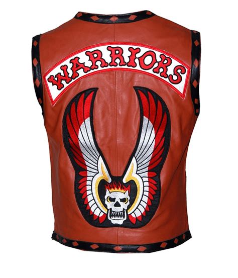 Warriors Leather Vest Original Design Vest Jacket Cosplay Us Biker Jackets