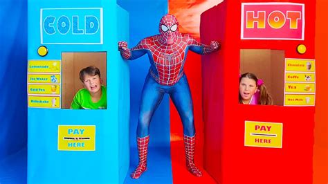 Adriana And Ali Pretend Play Hot Cold Challenge YouTube