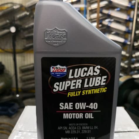 Lucas Oil Car Engine Oil 100 Original Super Lube Fully Synthetic Sae