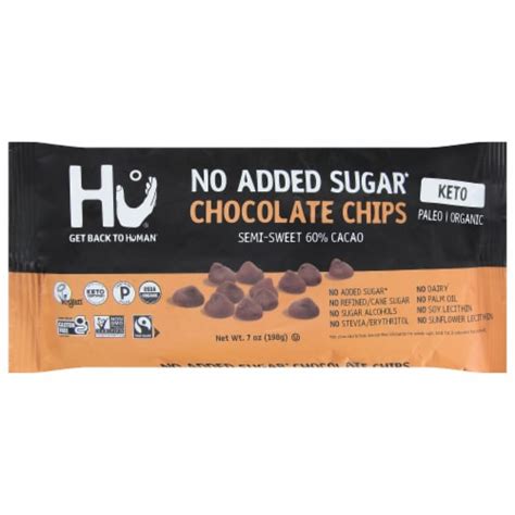 Hu No Added Sugar Baking Chocolate Chips Oz King Soopers