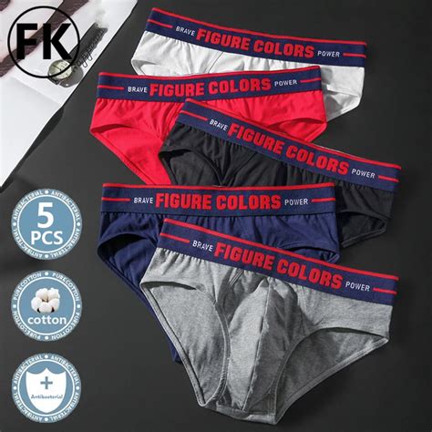 Fk Men S Sexy Briefs Jockstrap Underwear Pouch Cuecas Man Cotton Panties Thongs Underpants Gay