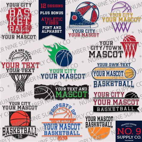 Basketball SVG, Basketball Bundle SVG, You Customize, Install Font ...