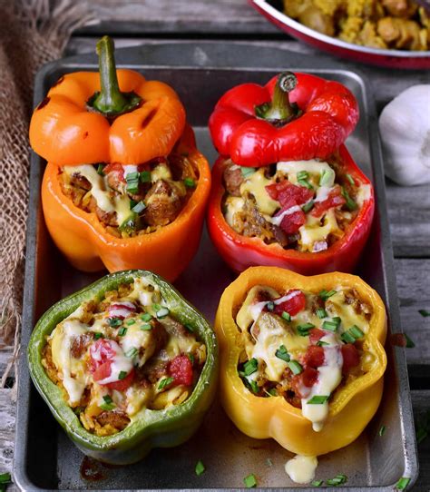 Easy Vegetarian Stuffed Pepper Recipe