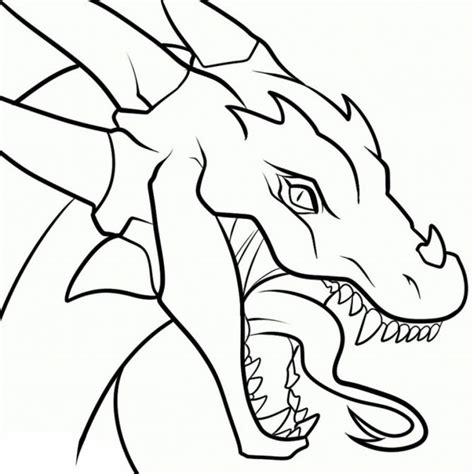 Simple Dragon Outline | Free download on ClipArtMag