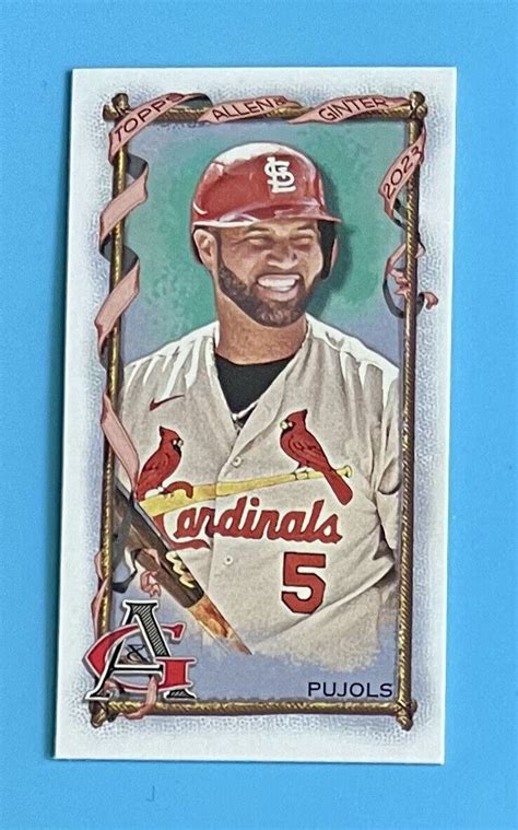 Topps Allen Ginter Mini A G Back Albert Pujols St Louis