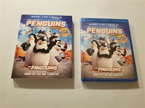 Penguins Of Madagascar Blu Ray Dvd Digital New With Slip Cover