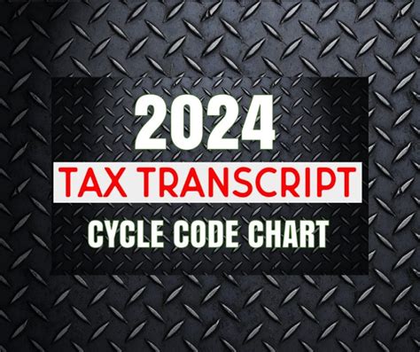 Tax Transcript Cycle Code Charts Where S My Refund Tax News