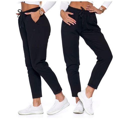 CZARNE SPODNIE DRESOWE DAMSKIE JOGGERY DRESY MORAJ BASIC R XXL