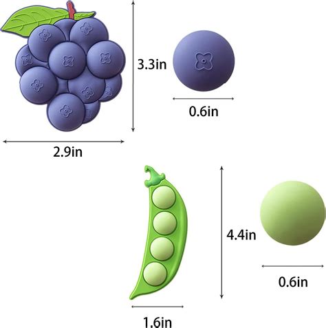 Juegos De Imanes De Resina D Para Refrigerador Frutas Verduras