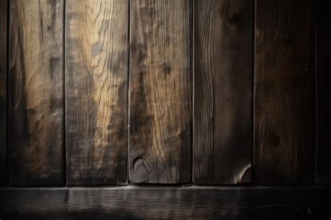 Premium AI Image | A wooden wall with a dark background and a dark ...