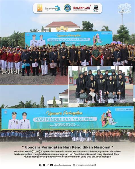 Upacara Peringatan Hari Pendidikan Nasional Dinas Pariwisata Dan Kebudayaan Kabupaten Lamongan