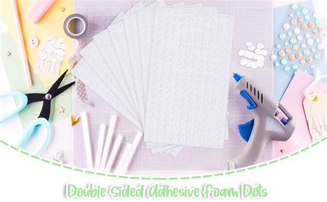 2400 Pieces Foam Dots Dual Adhesive 3d Foam Tapes Foam Pop Dots