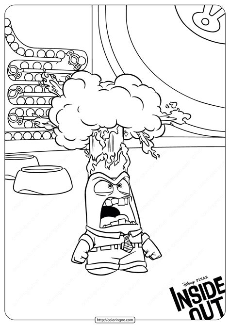 Anger Inside Out Coloring Pages Coloring Pages