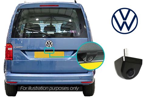 Volkswagen Caddy Retrofit Rear View Reversing Camera Kit In Display