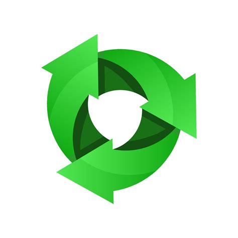 Gr Nes Recycling Logo Recycling Symbol Recycelter Ko Vektor Pfeile