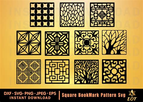 11 Geometric Seamless Patterns Svg Geometric Pattern Svg Etsy